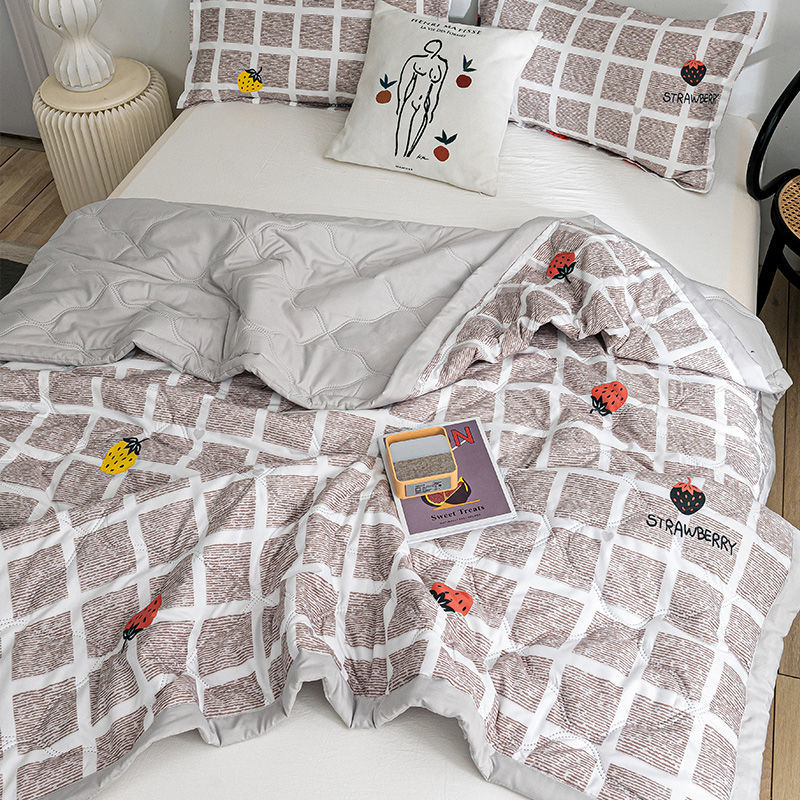 夏季熱銷 100%純棉 多色印花夏涼被  柔軟舒適 輕薄透氣