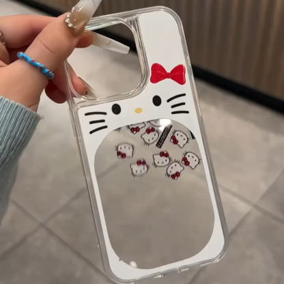 可愛流動KT大嘴 創意少女保護殼 防摔iPhone殼