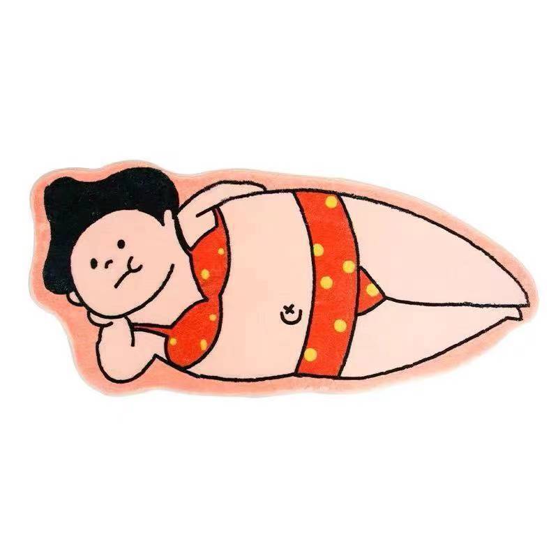 防滑毛絨 貓咪地墊