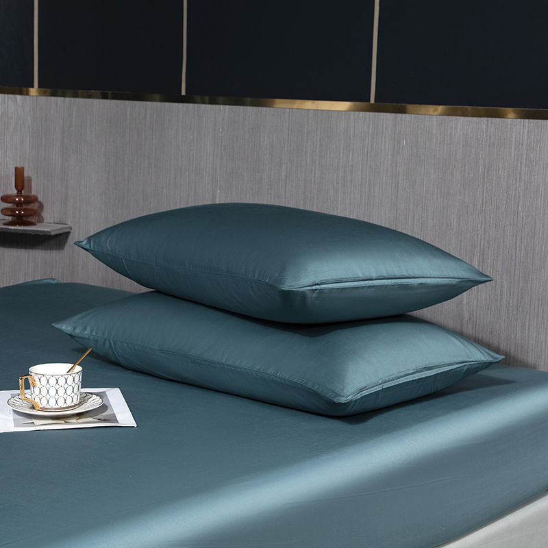 60S純棉貢緞枕頭套信封式枕套一對