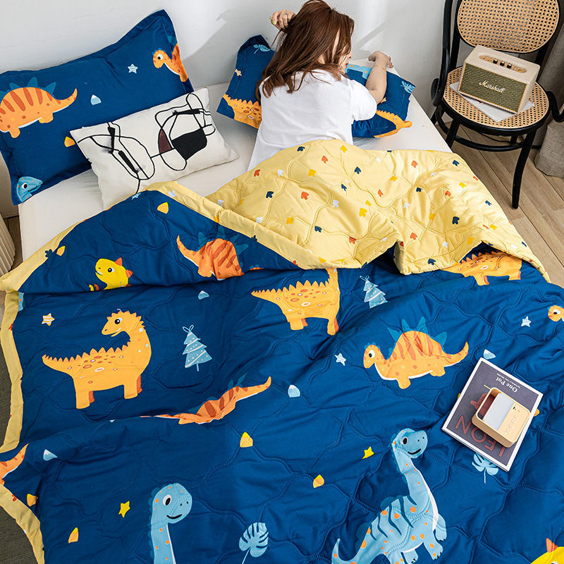 夏季熱銷 100%純棉 多色印花夏涼被  柔軟舒適 輕薄透氣