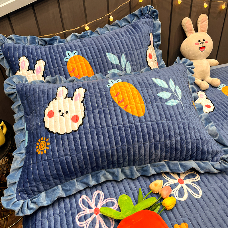 水晶絨枕套 超可愛 一對枕套