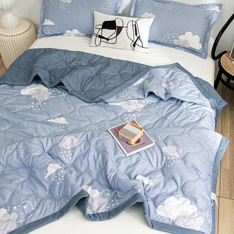 夏季熱銷 100%純棉 多色印花夏涼被  柔軟舒適 輕薄透氣