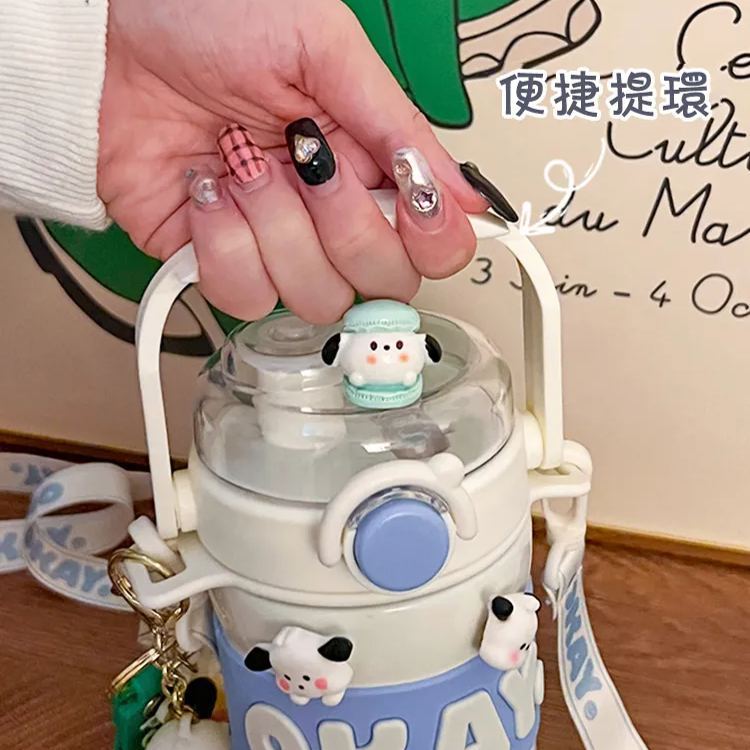 閃電兔1100ml大容量隨行杯 | 既是保溫杯,又是潮玩手辦,一杯保障一天的喝水量【貼心贈送水杯杯帶】
