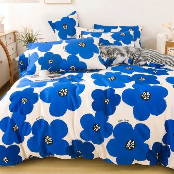 瑪奇朵 歐美式ins田園油畫文藝風純棉四件組