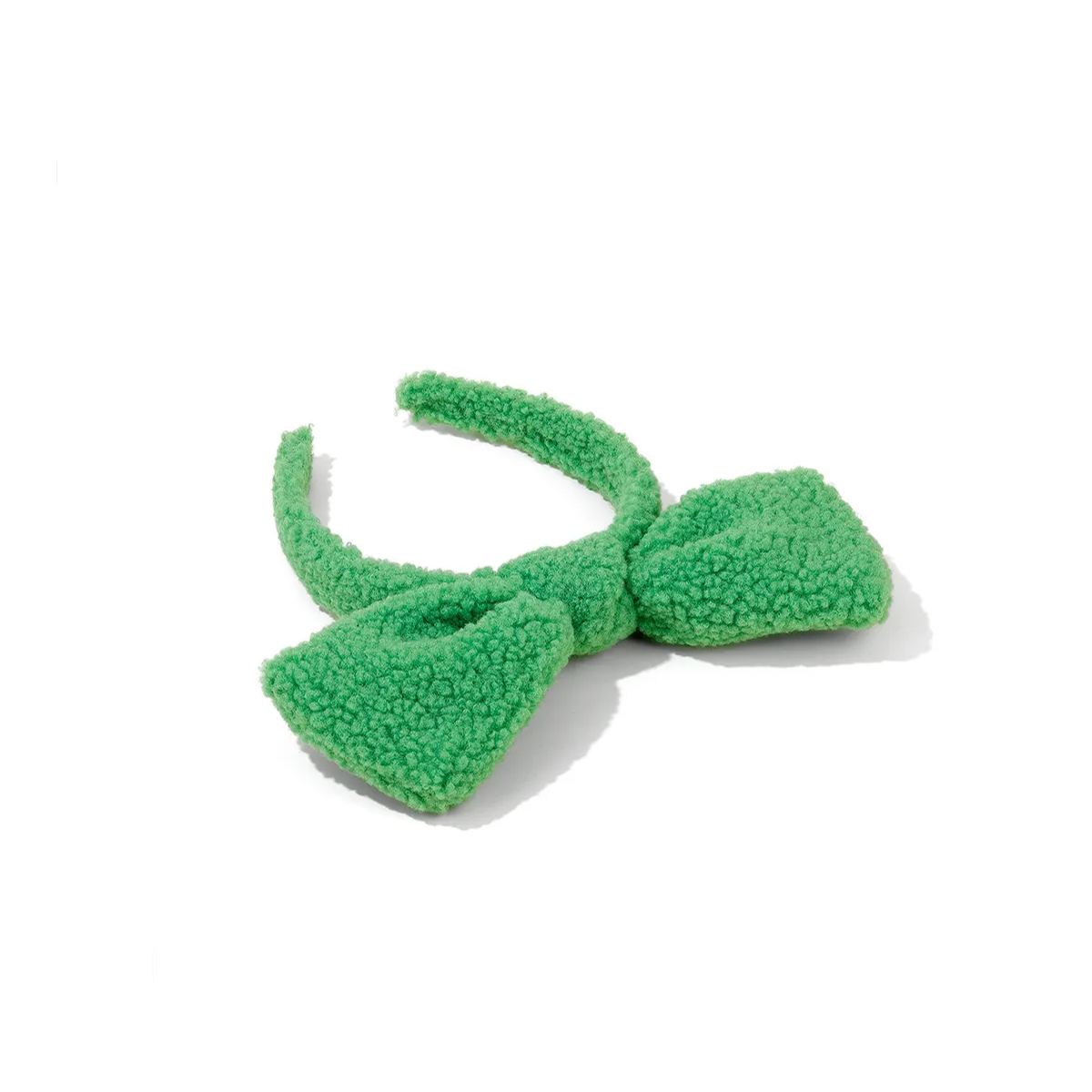 復古彩色蝴蝶結髮箍