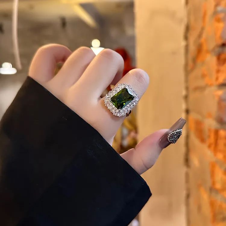 天然寶石個性戒指 