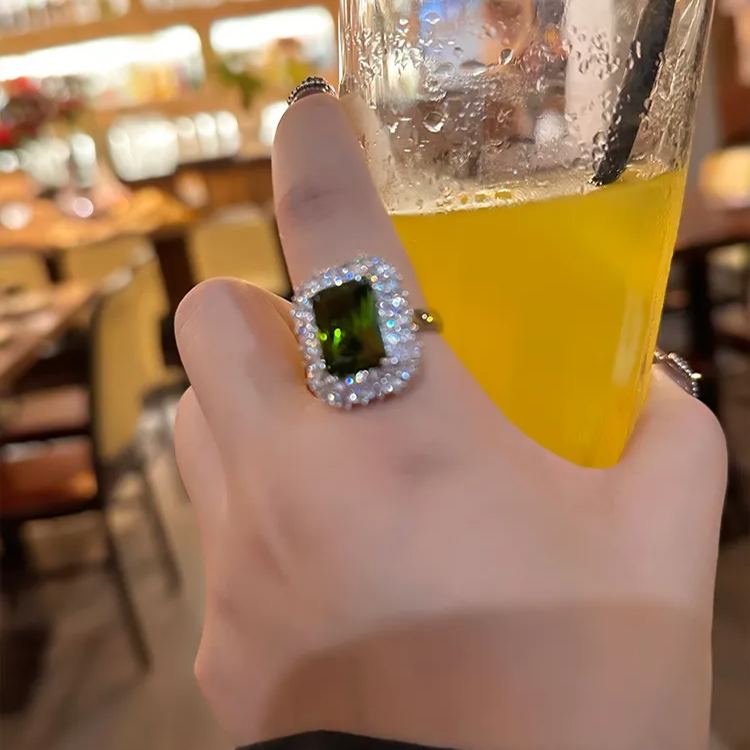 天然寶石個性戒指 