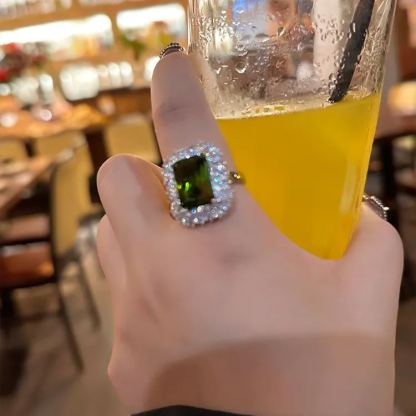 天然寶石個性戒指 