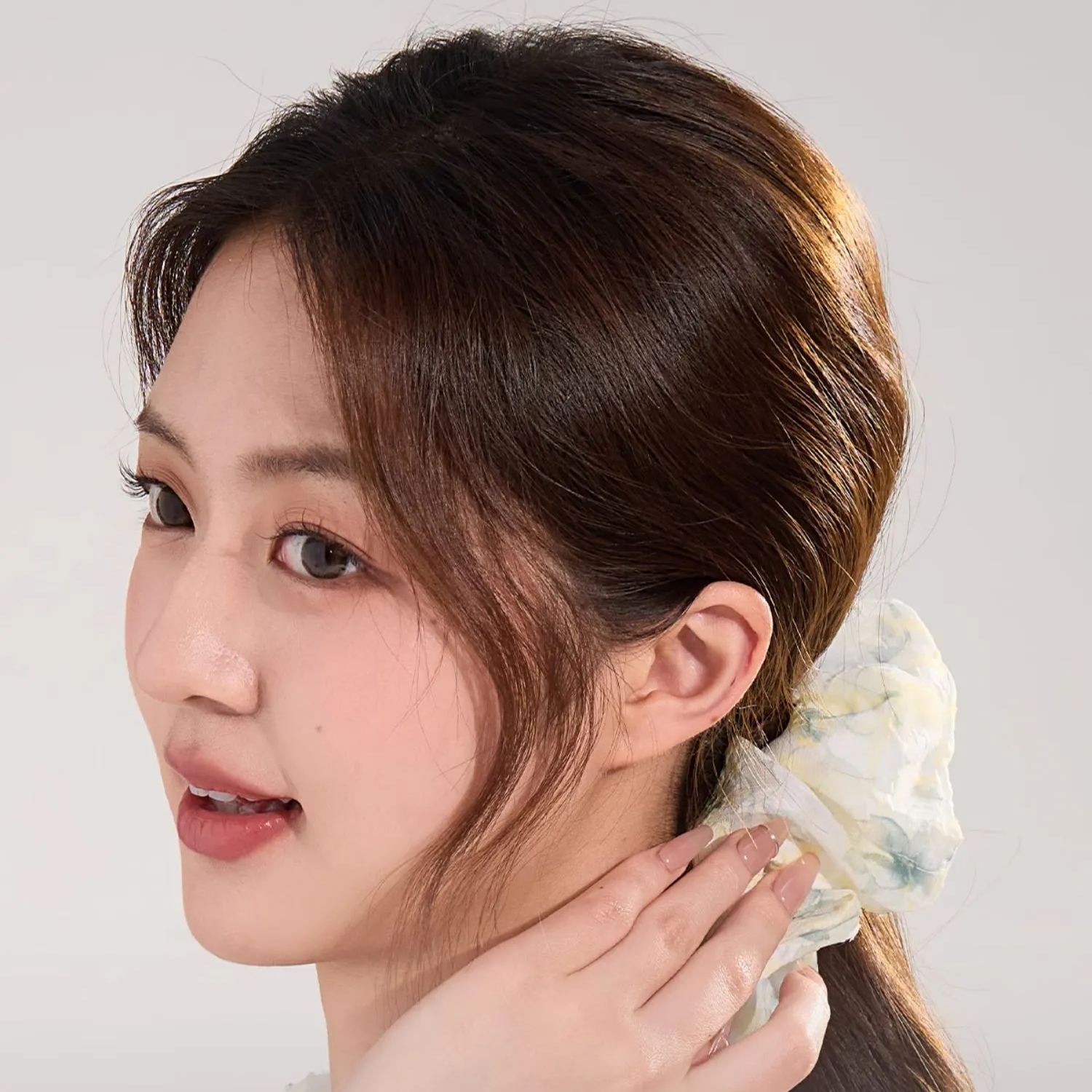 森系簡約暈染大腸髮圈