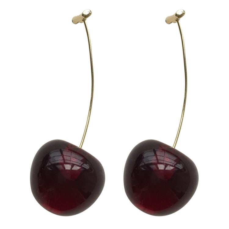 可可愛愛 大櫻桃耳環 