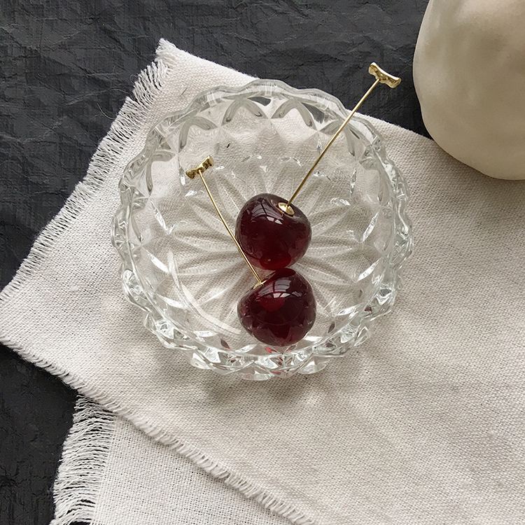 可可愛愛 大櫻桃耳環 