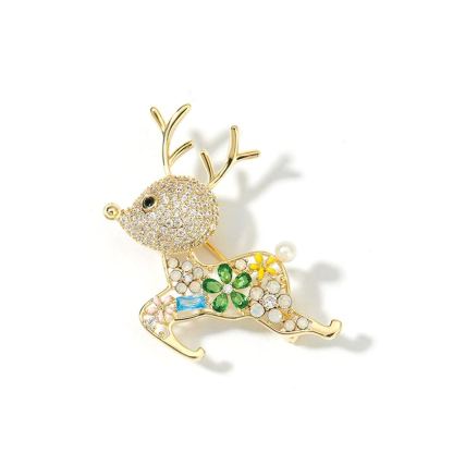 聖誕節可愛小麋鹿胸針