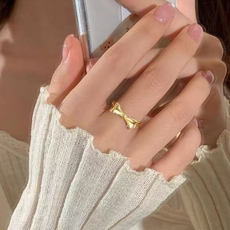 925銀在逃公主蝴蝶結戒指