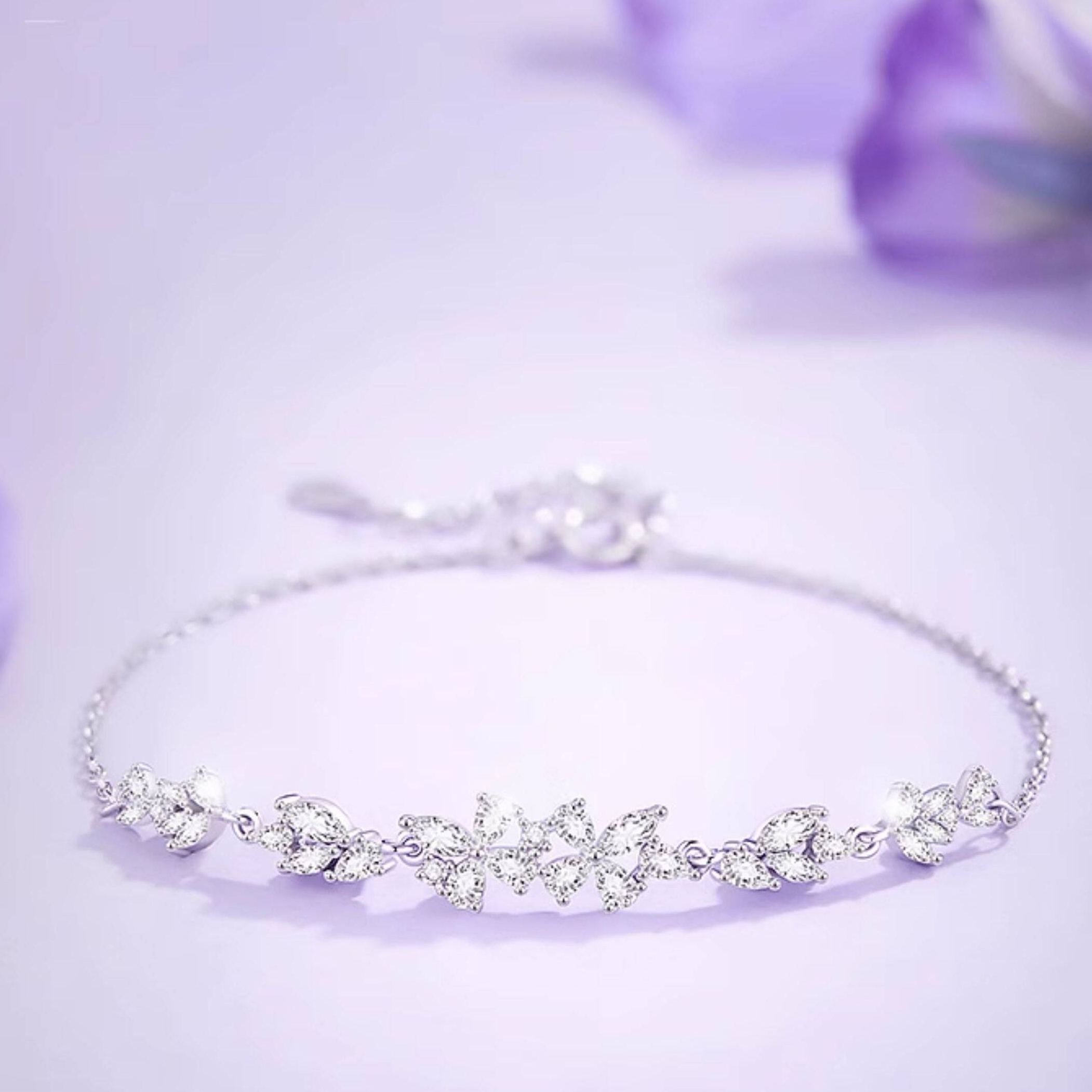 紫藤花盛開 幸福自來 手錬項錬組