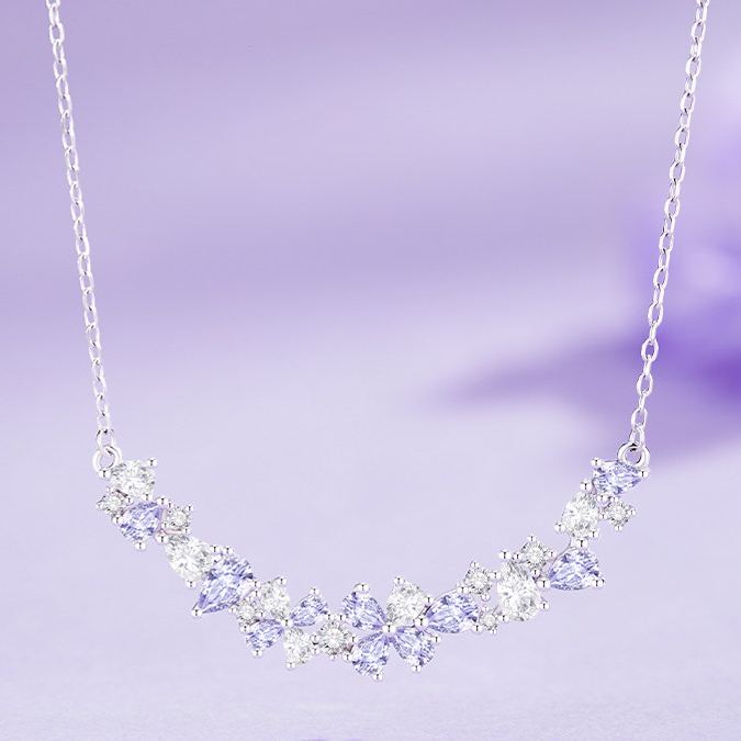 紫藤花盛開 幸福自來 手錬項錬組