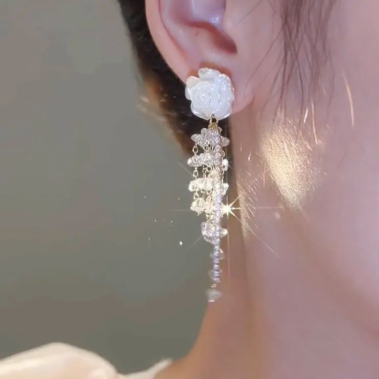 [Copy]不對稱星球月亮流蘇耳環