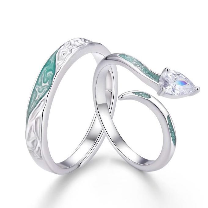 冰嶼靈蛇高級感情情侶對戒