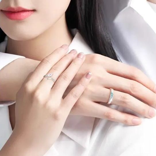 冰嶼靈蛇高級感情情侶對戒