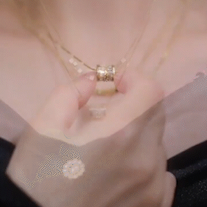 超閃小蠻腰雙層疊戴項鍊