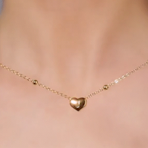 簡約愛心不掉色純銀項錬