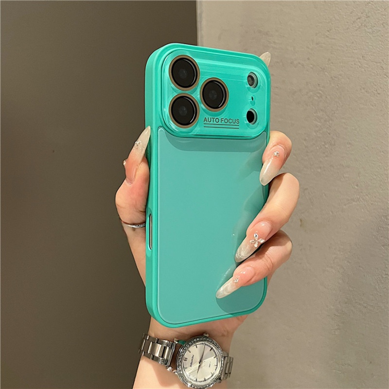 ins高級大視窗玻璃殼ipone保護殼