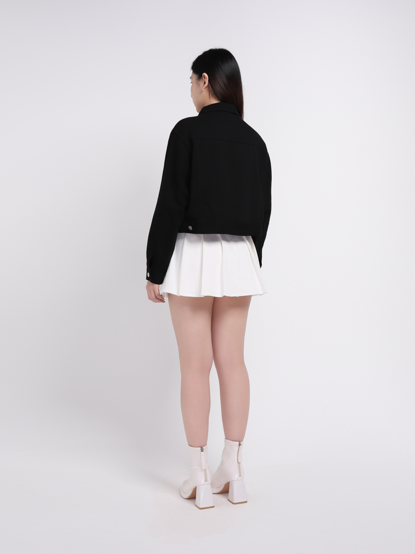 Front Button Long Sleeve Jacket 45006