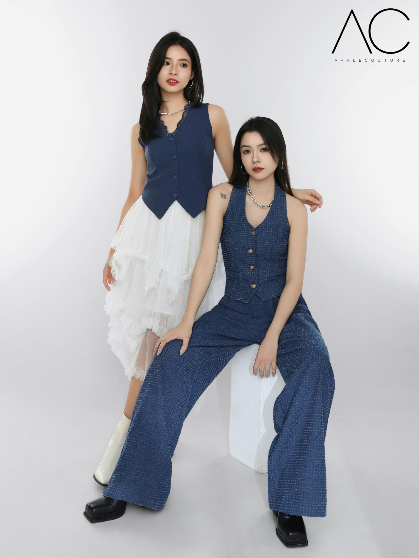 Layered Net Skirt 45098