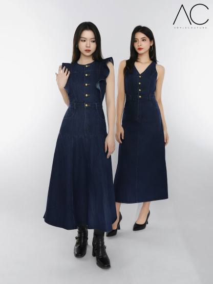 Denim Sleeveless Dress AC790