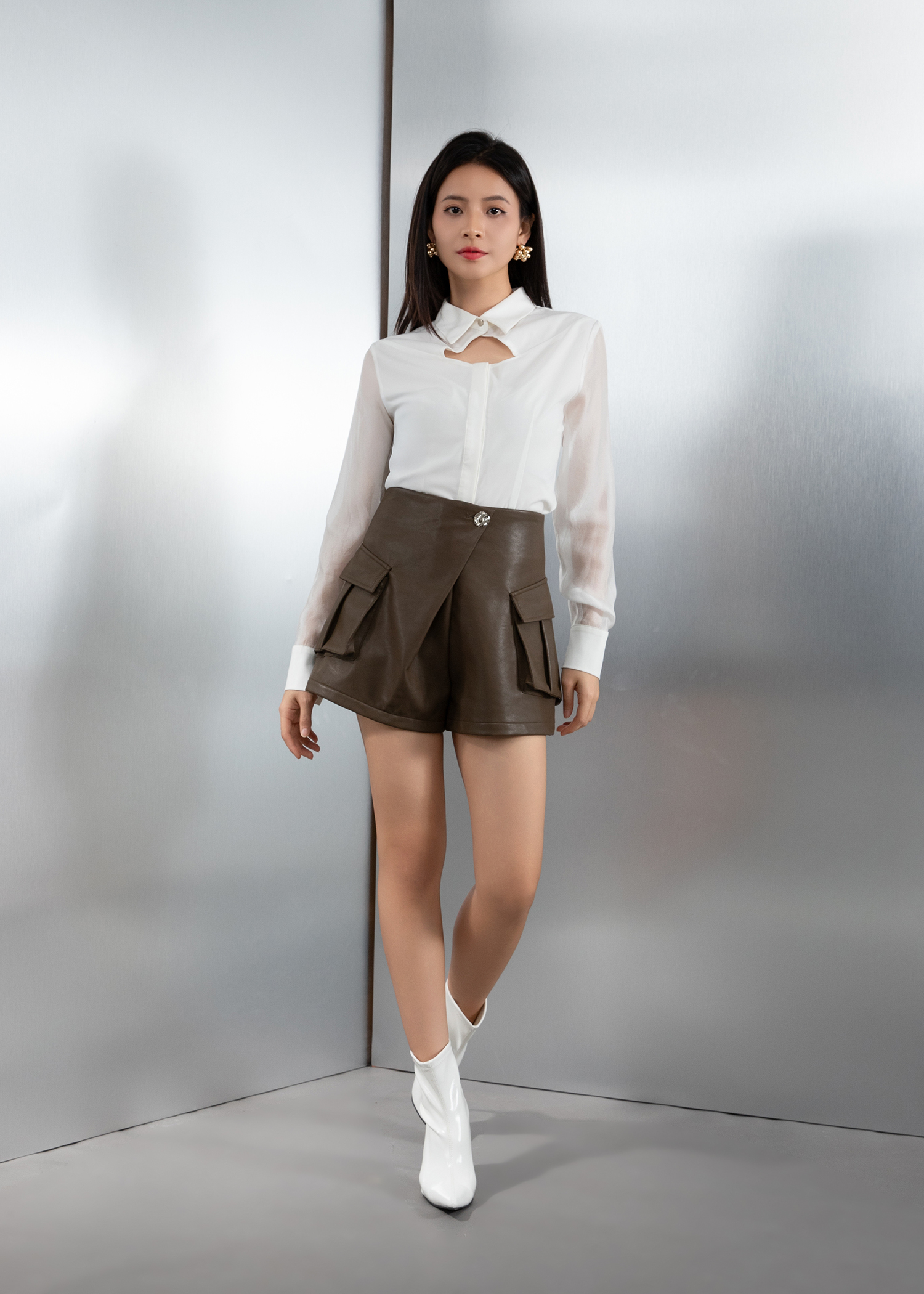 Leather Short Pants AC220