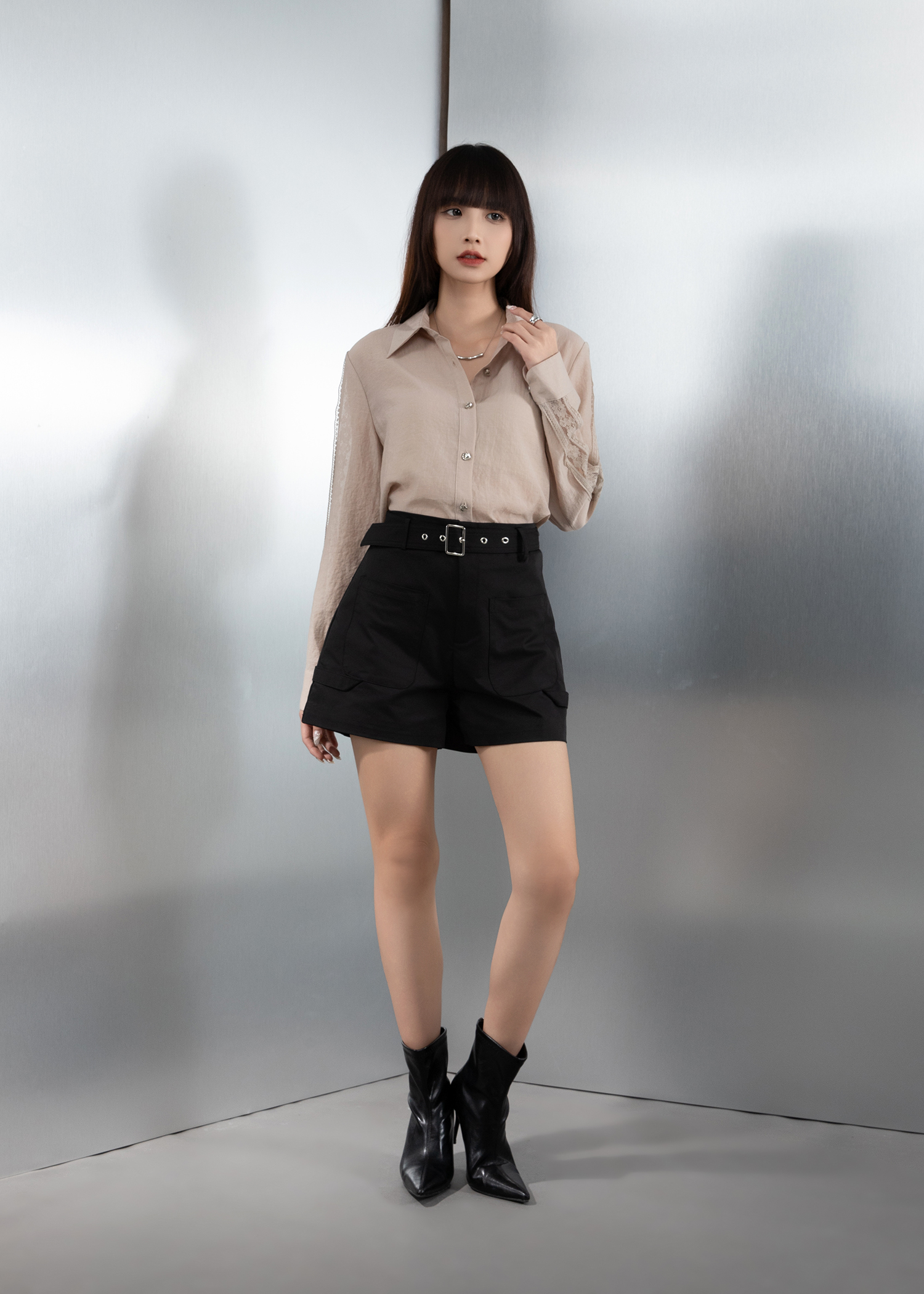 Blouse With Lace AC221