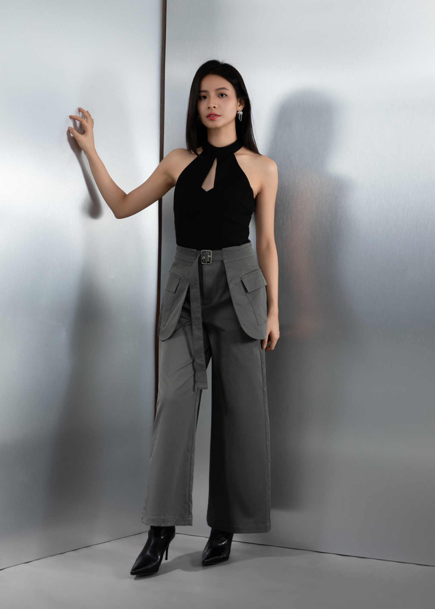 Halter With Net Top AC159