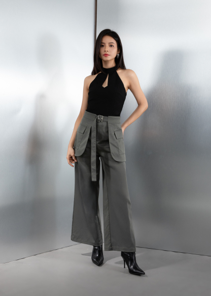 Halter With Net Top AC159