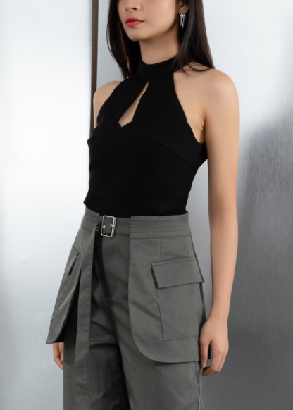 Halter With Net Top AC159