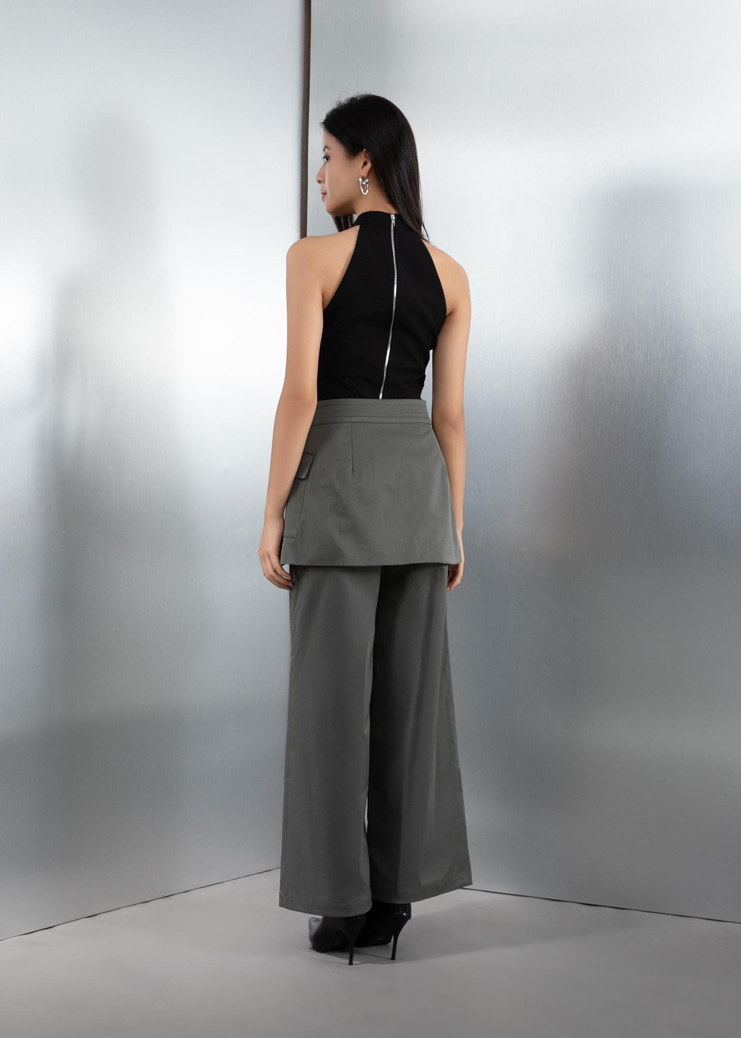 Halter With Net Top AC159