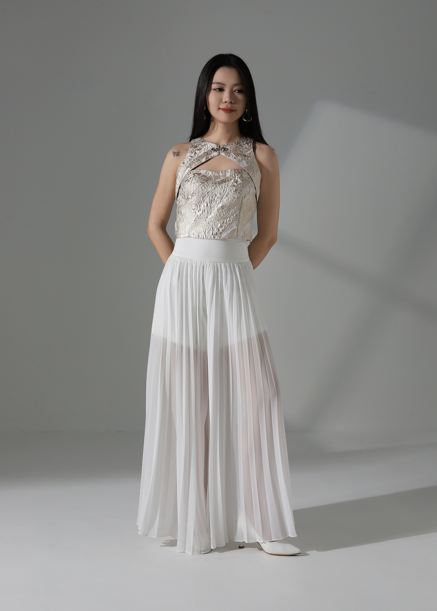 Fake Two Piece Top AC655