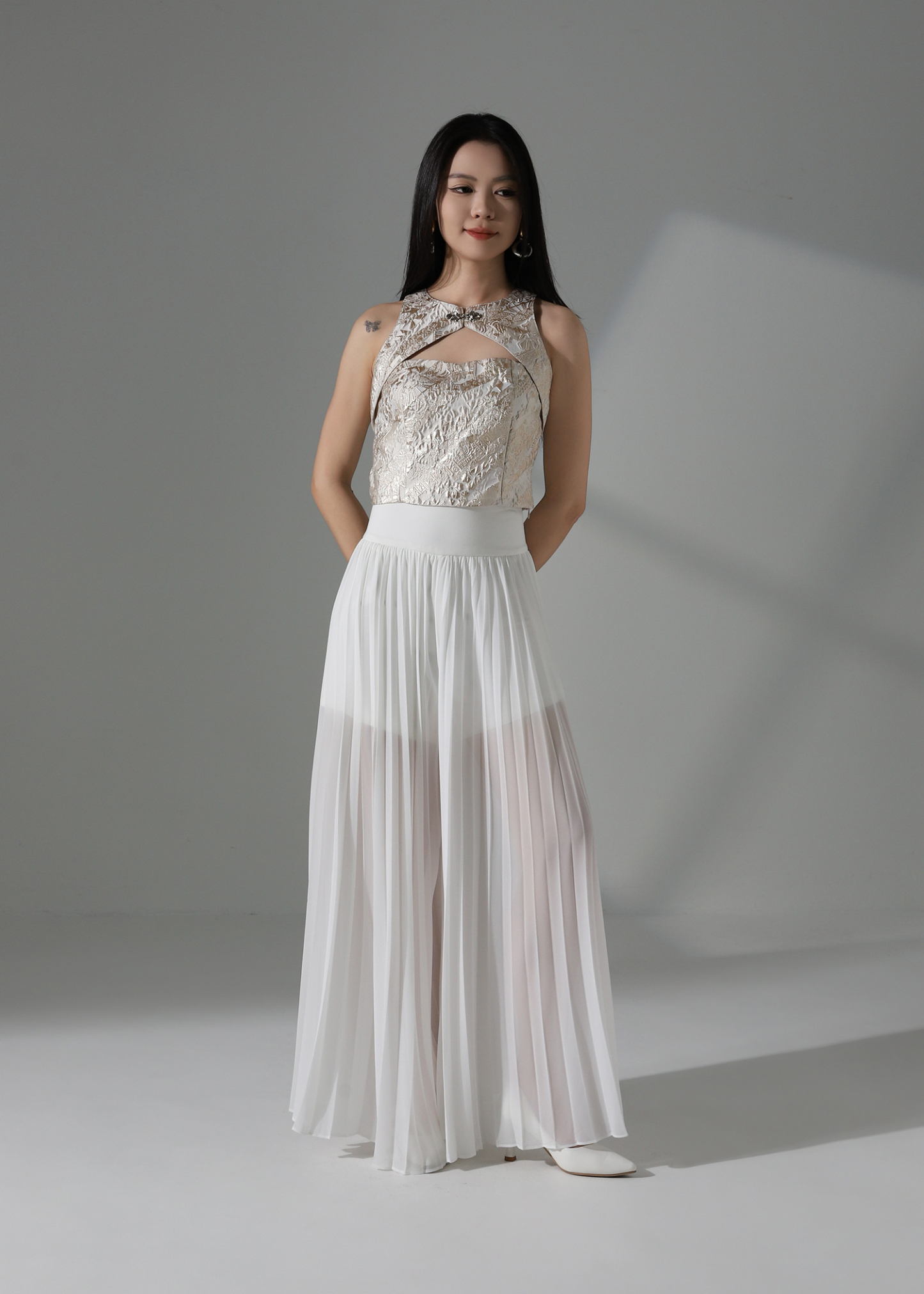 Fake Two Piece Top AC655