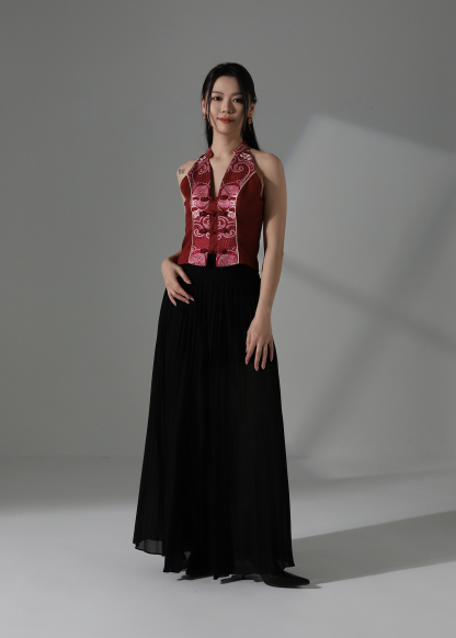 Halter Chinese Style Top AC334