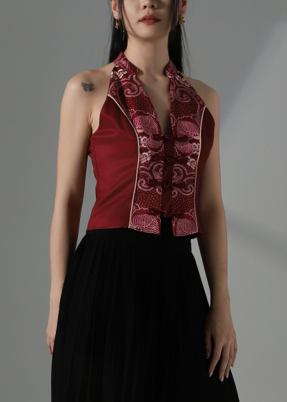 Halter Chinese Style Top AC334