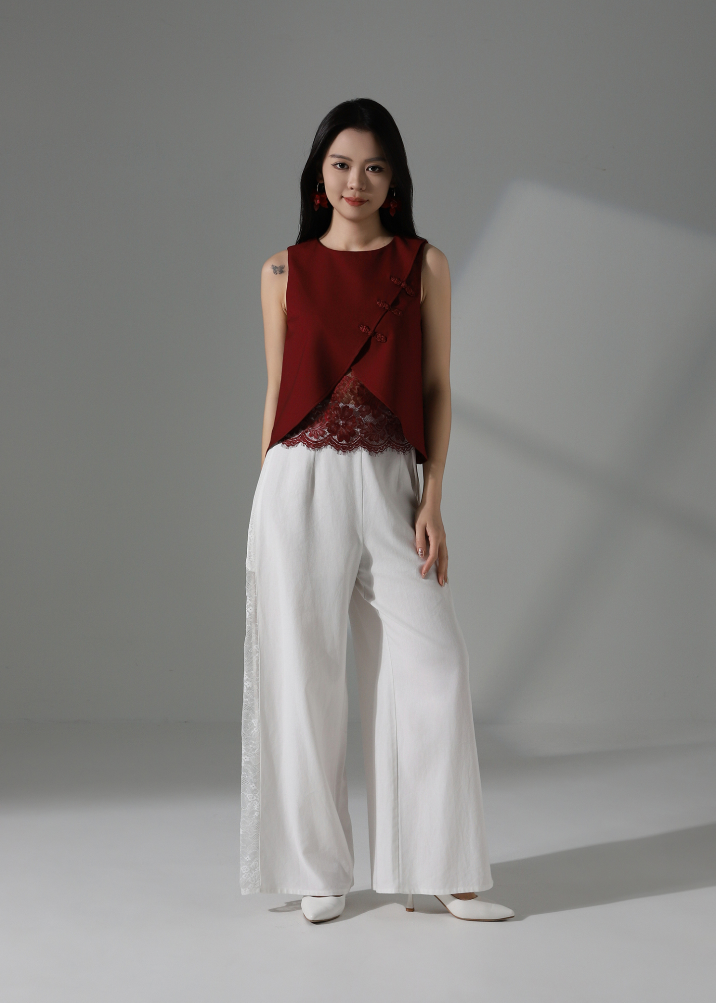 Modern Cheongsam Lace Top AC650