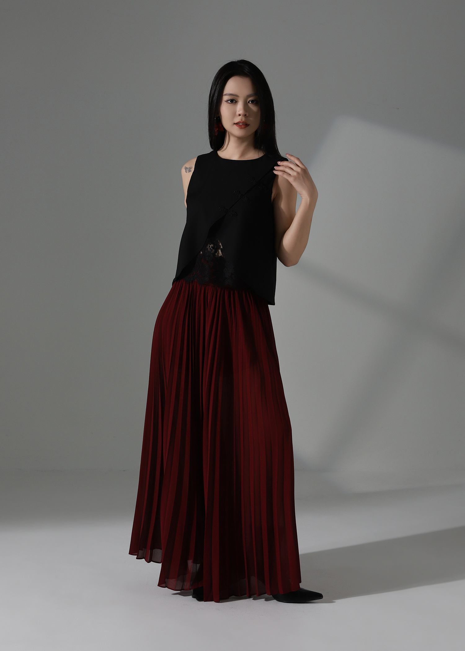 Modern Cheongsam Lace Top AC650