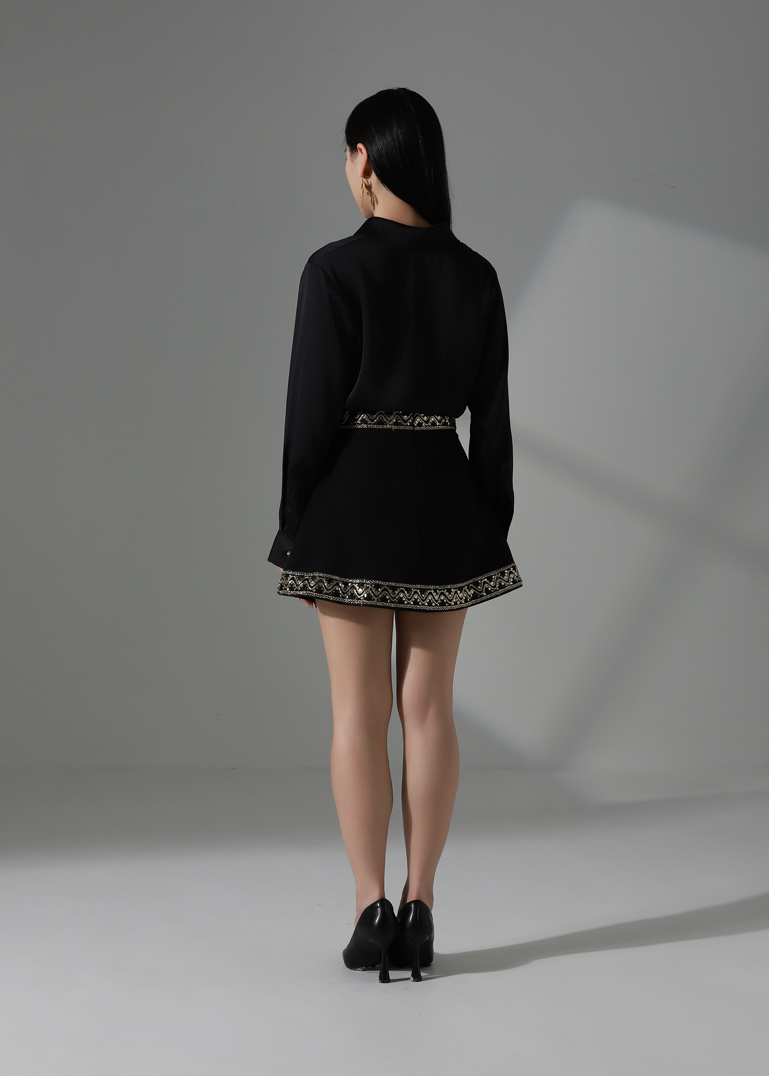 Wrap Layered Skirt Pants AC230