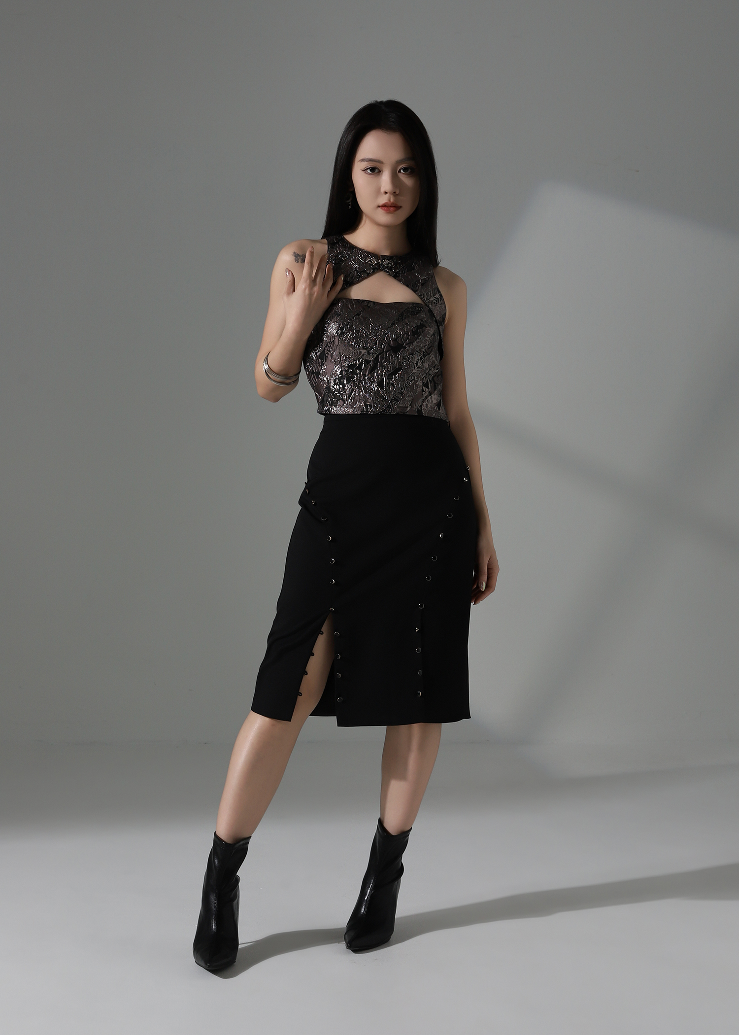 Fake Two Piece Top AC655