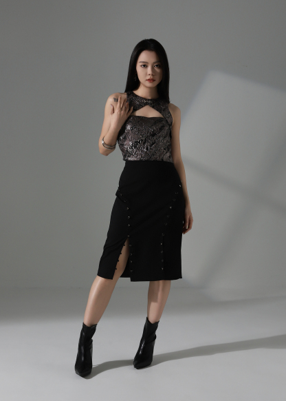 Fake Two Piece Top AC655