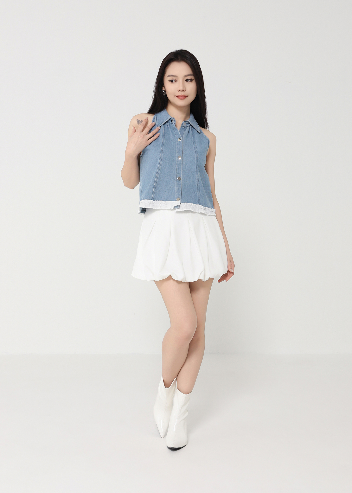 Denim Halter Top DJ119