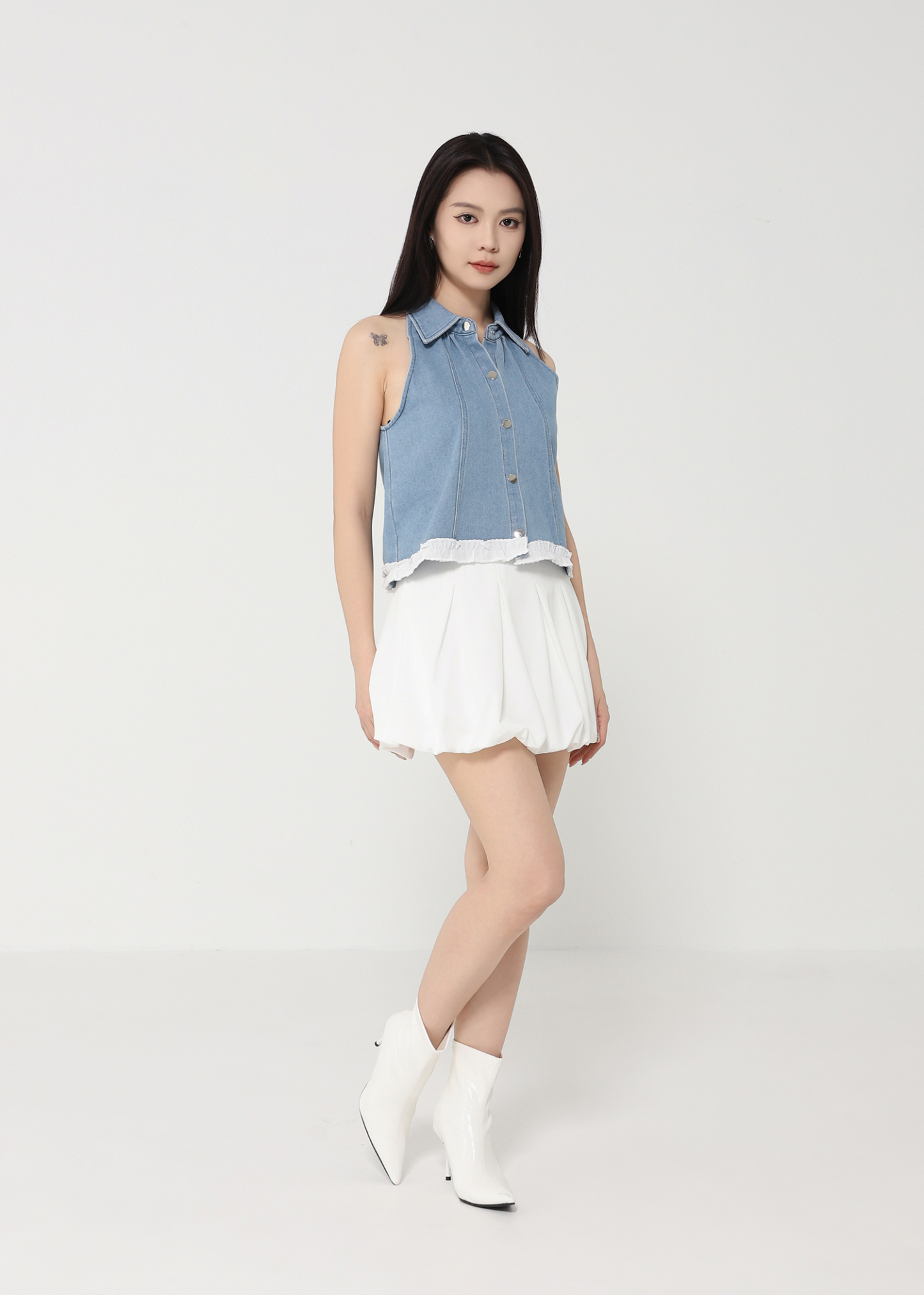 Denim Halter Top DJ119