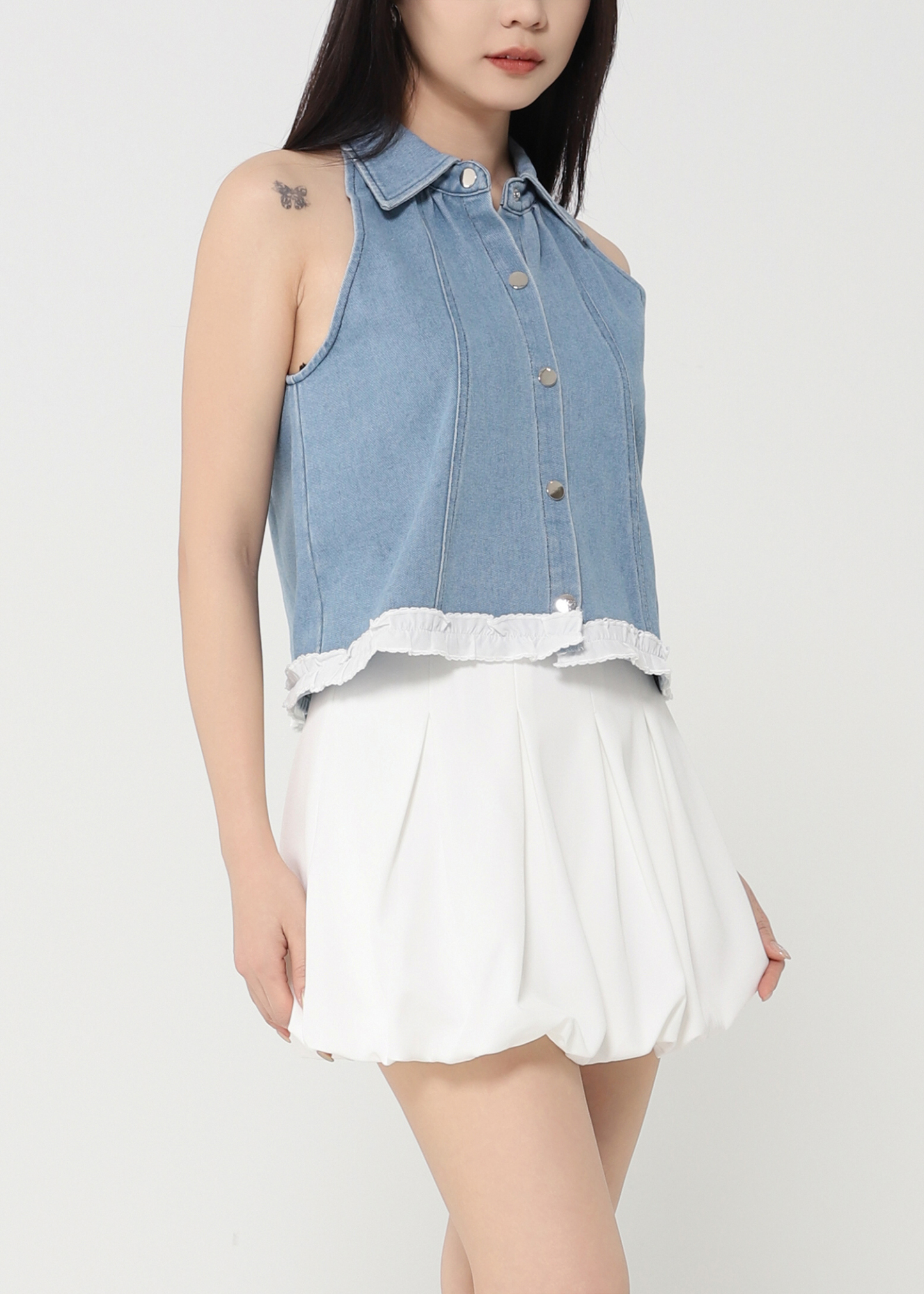 Denim Halter Top DJ119