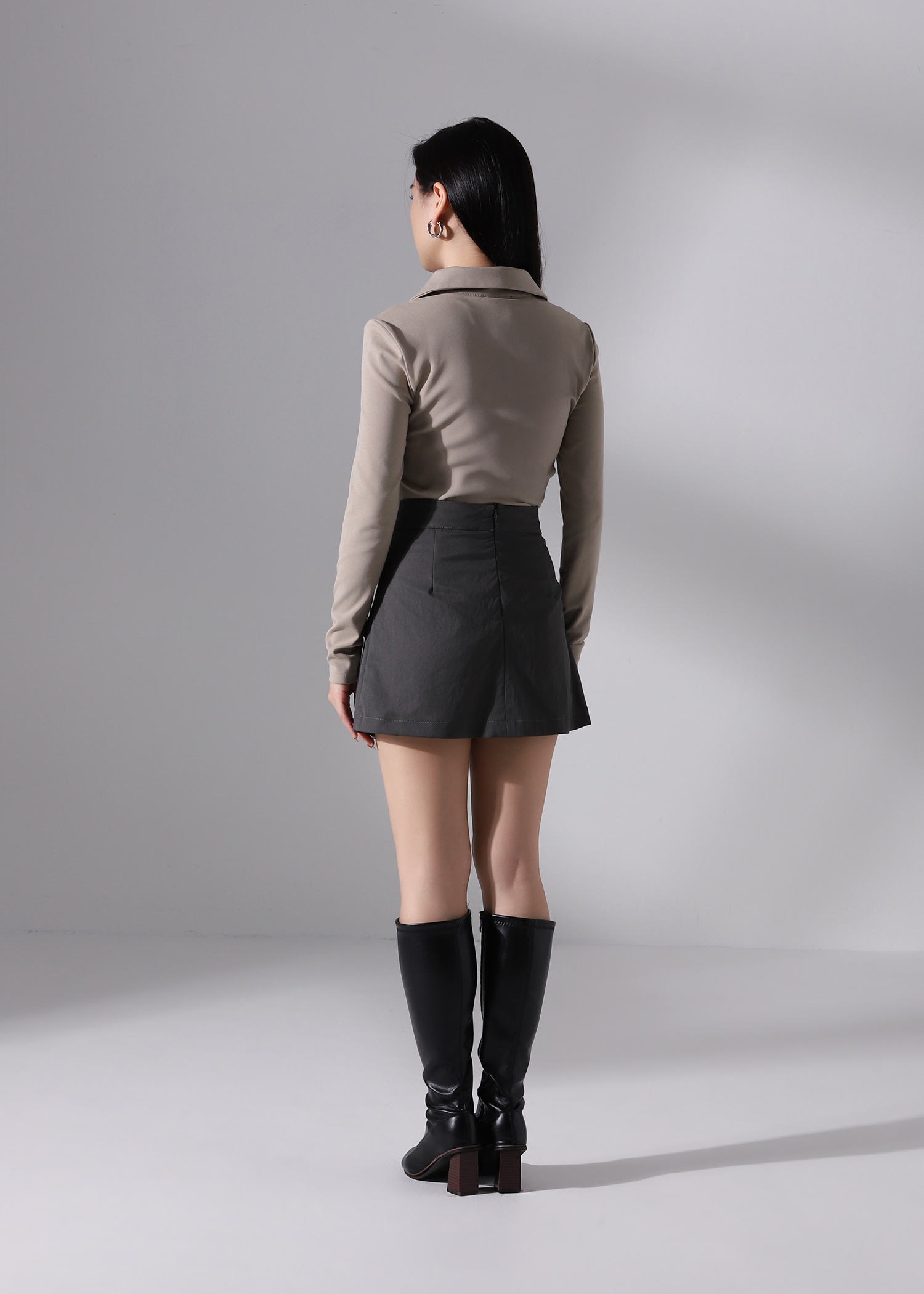 High Waist Wrap Skirt Pants AC848