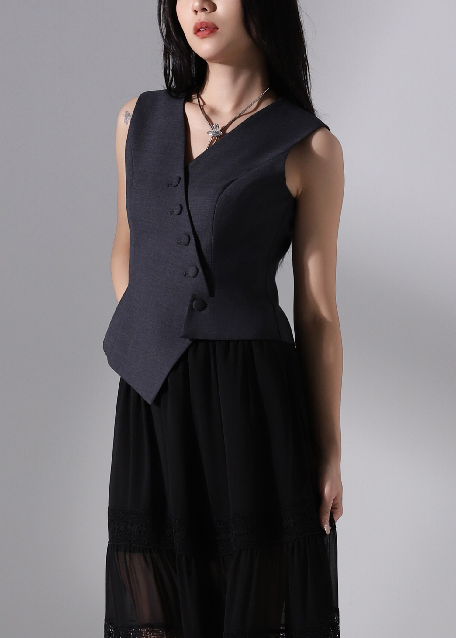 Sleeveless Wrap Top AC932