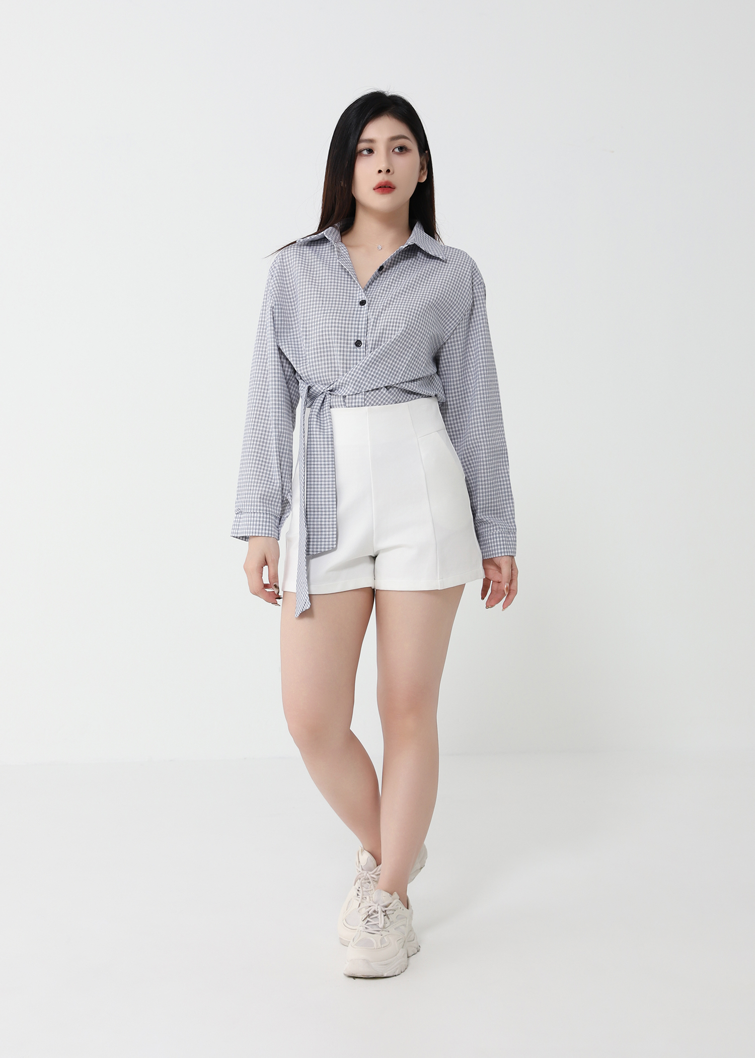Side Tie Up Blouse 47454